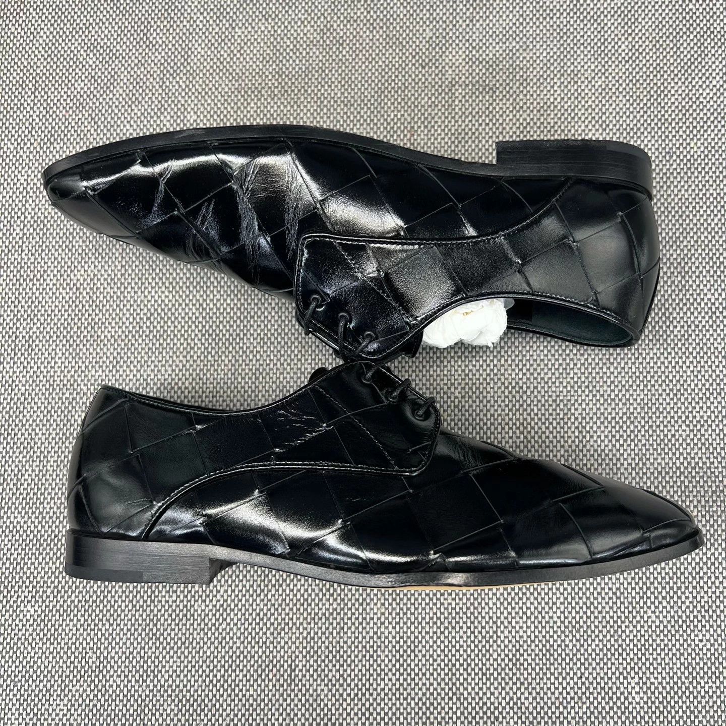 Bottega Veneta bv Intrecciato Roma Leather Shoes Size 39 Size US 6 / EU 39 - 3 Thumbnail