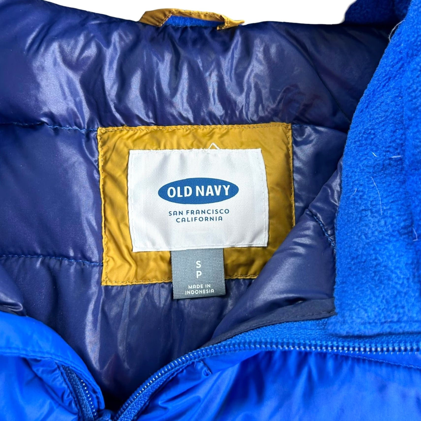 Old Navy Old Navy Men's Puffer Jacket Nylon Down Blue Small Size US S / EU 44-46 / 1 - 2 Thumbnail