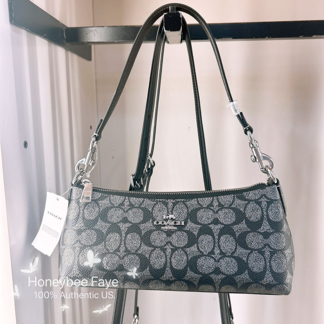 Coach Charlotte Shoulder Bag In Signature Canvas CX580 Size ONE SIZE - 7 Thumbnail