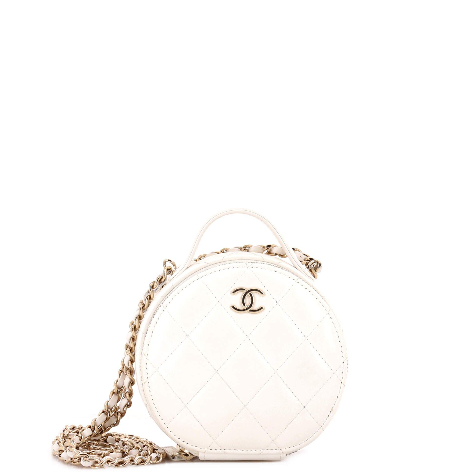 Chanel Handle with Care Round Vanity Case with Chain Size ONE SIZE - 1 Thumbnail