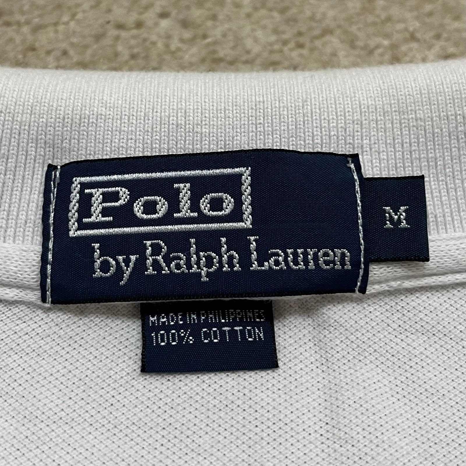 Polo Ralph Lauren Polo Ralph Lauren Solid White Polo Shirt Medium Size US M / EU 48-50 / 2 - 4 Thumbnail