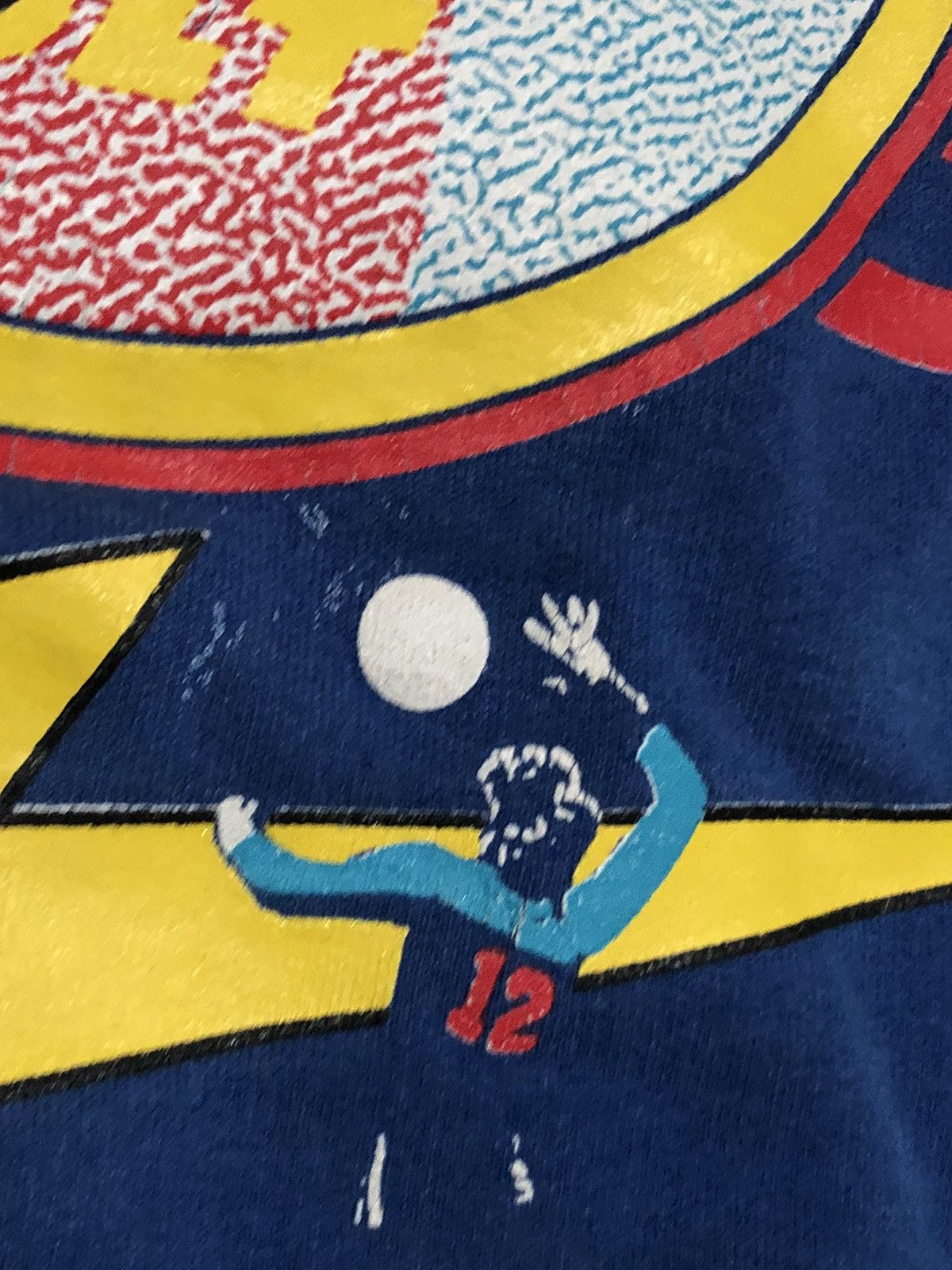 Lightning Bolt × Vintage Vtg 90s Bolt Beach Volleyball Sweatshirt Size US XL / EU 56 / 4 - 3 Thumbnail
