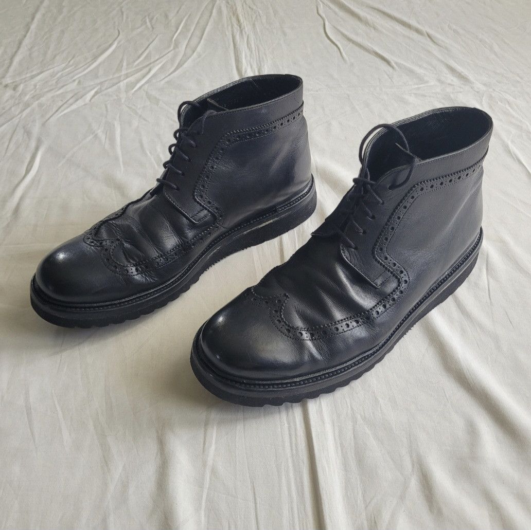 Dior Dior Homme 2000s/2010s leather combat boots Size US 11.5 / EU 44-45 - 9 Thumbnail