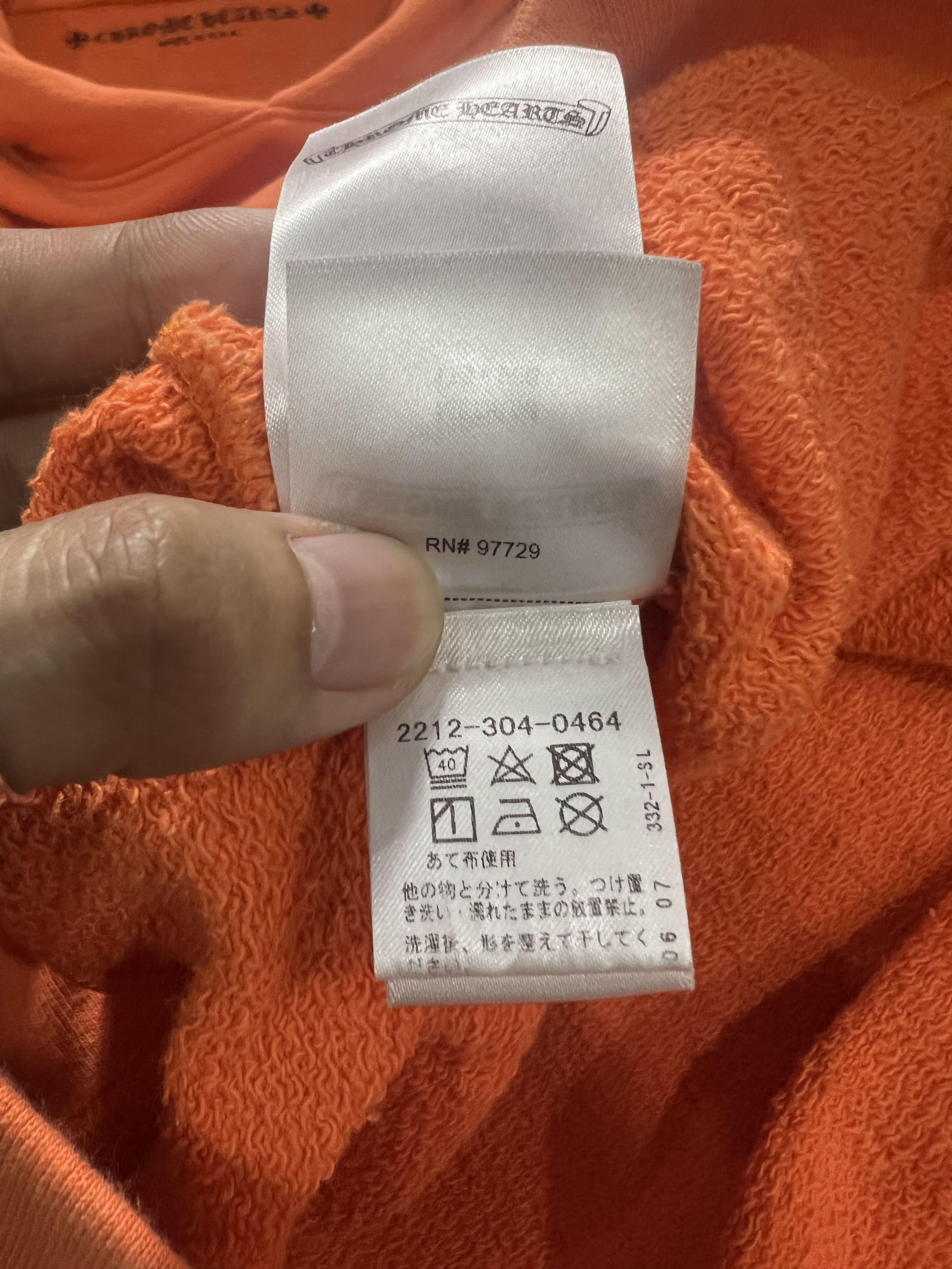 Chrome Hearts Chrome Hearts Dagger Crest Orange Hoodie USA Medium Size US M / EU 48-50 / 2 - 13 Thumbnail