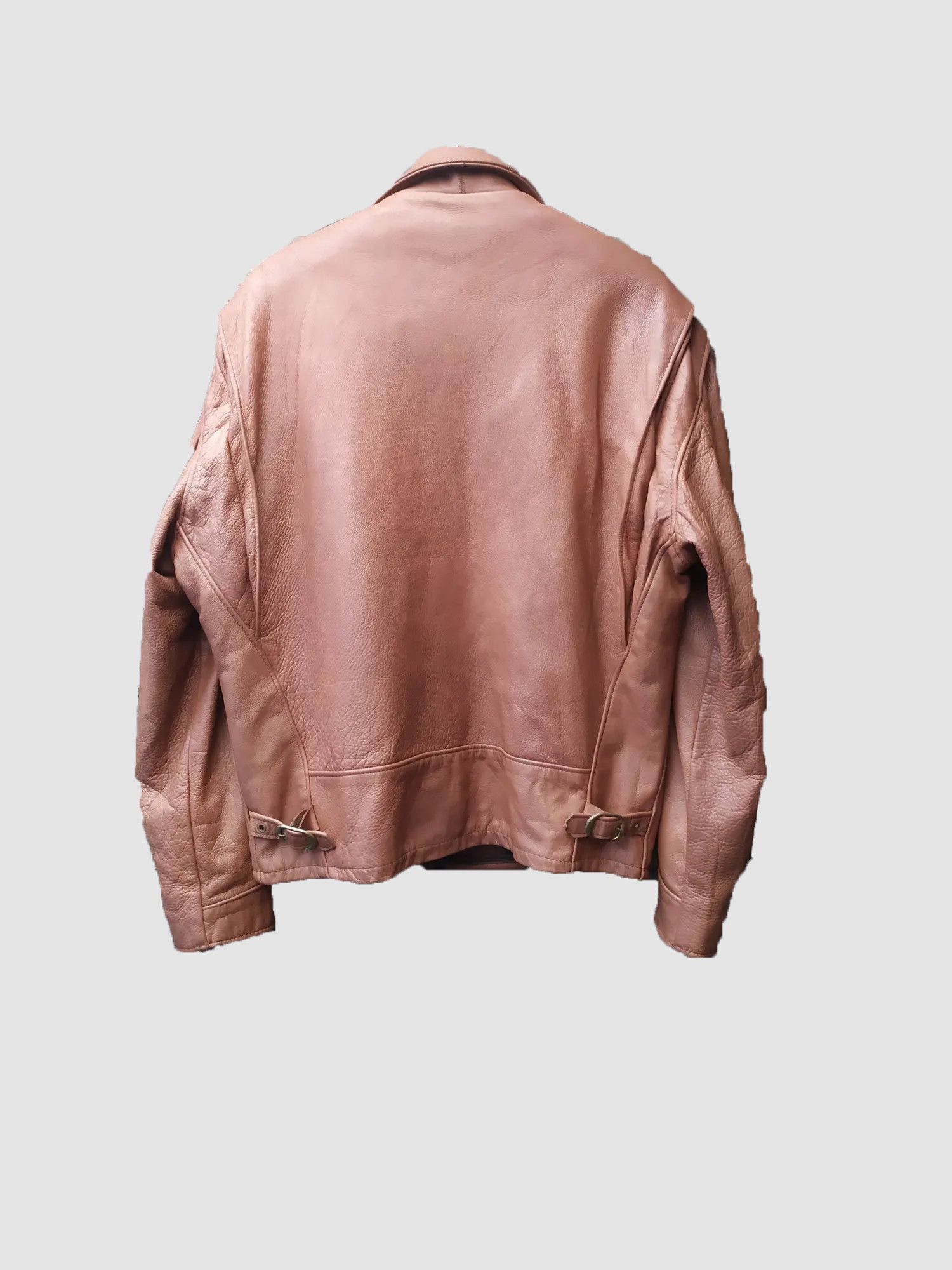 Genuine Leather ❤️ BROWN LEATHER JACKET STREETWEAR Size US M / EU 48-50 / 2 - 2 Thumbnail