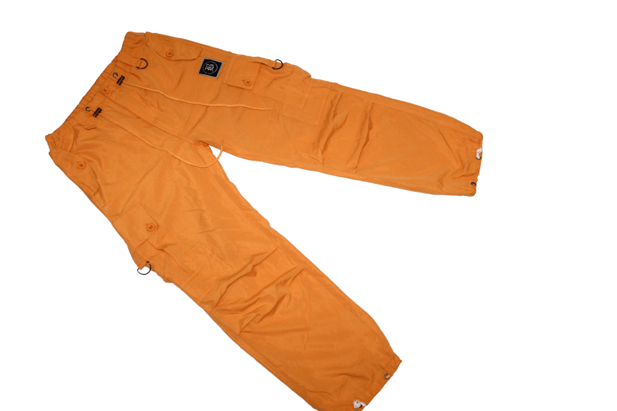 Japanese Brand VTG Body Maker JP Drawsting Waist Nylon Utility Cargo Pants Size US 30 / EU 46 - 3 Thumbnail