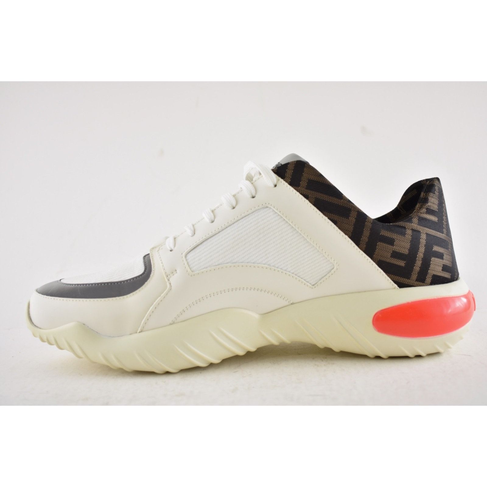 Fendi Fendi Mens White FF Logo Sneaker Flat Trainer US 10.5 Size US 10.5 / EU 43-44 - 8 Thumbnail