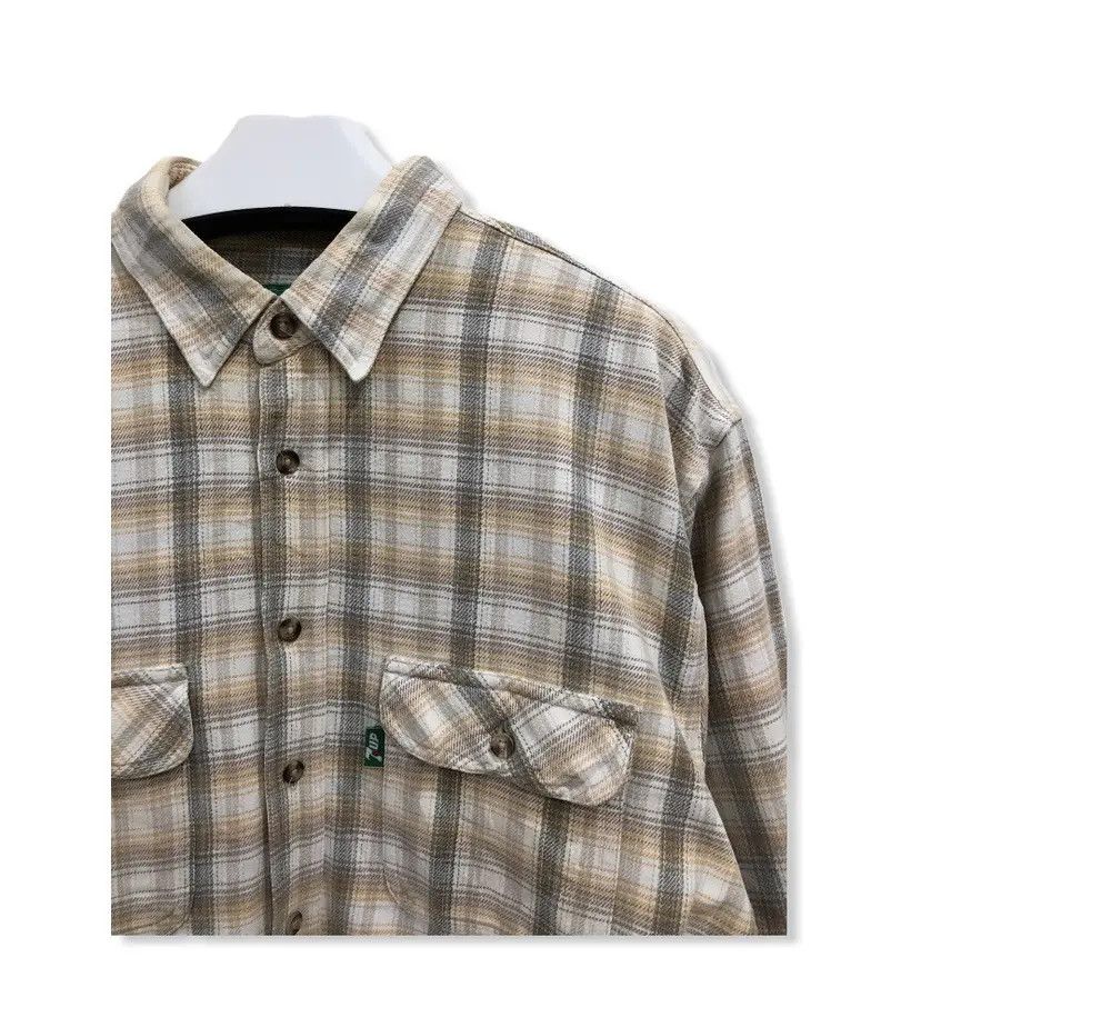 Vintage Vintage 7up Plaid Tartan Flannel shirt 👕 Size US M / EU 48-50 / 2 - 2 Thumbnail