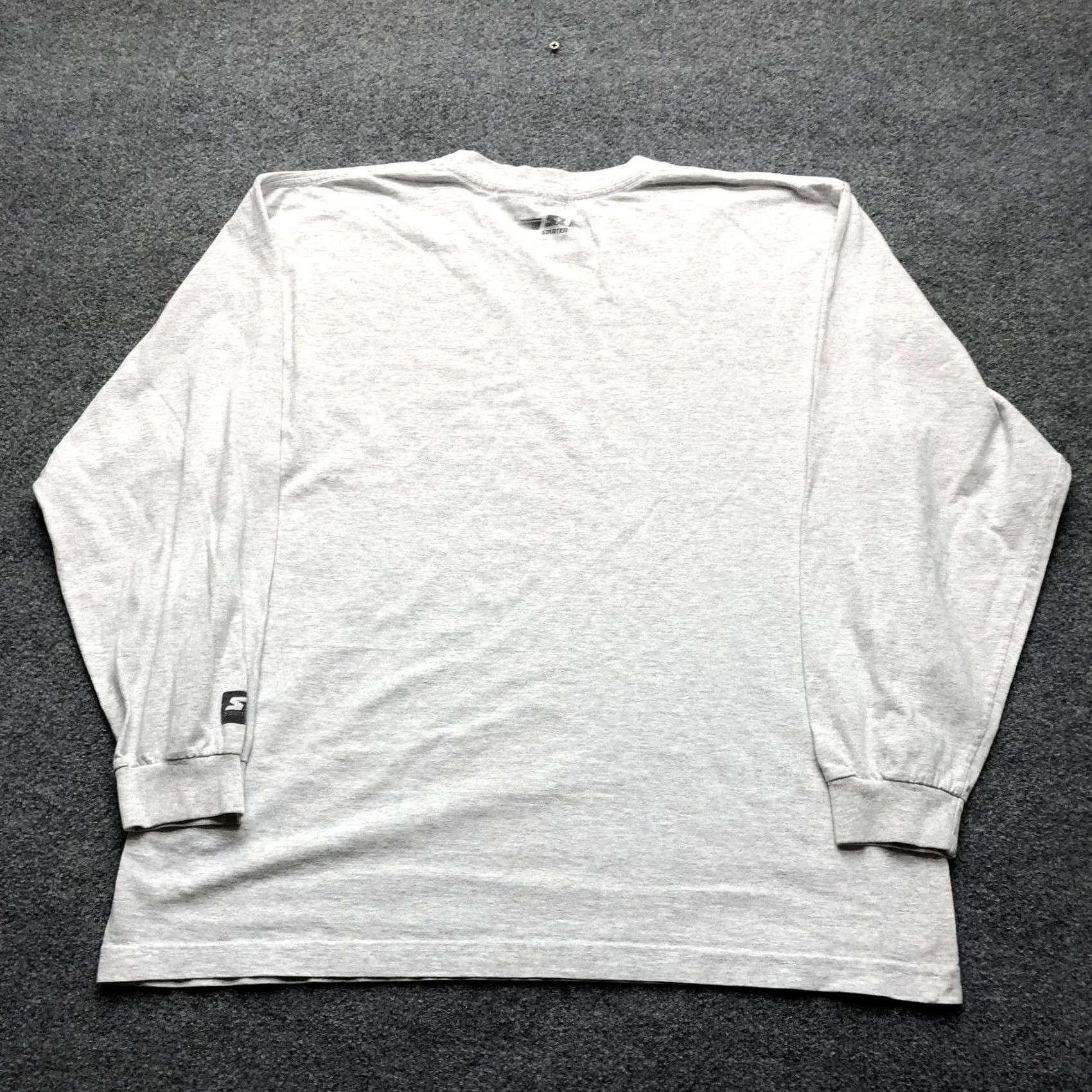 Starter Starter Shirt Mens XL Gray Long Sleeve Athletic Logo Tee Crewneck Crew Neck Size US XL / EU 56 / 4 - 7 Thumbnail