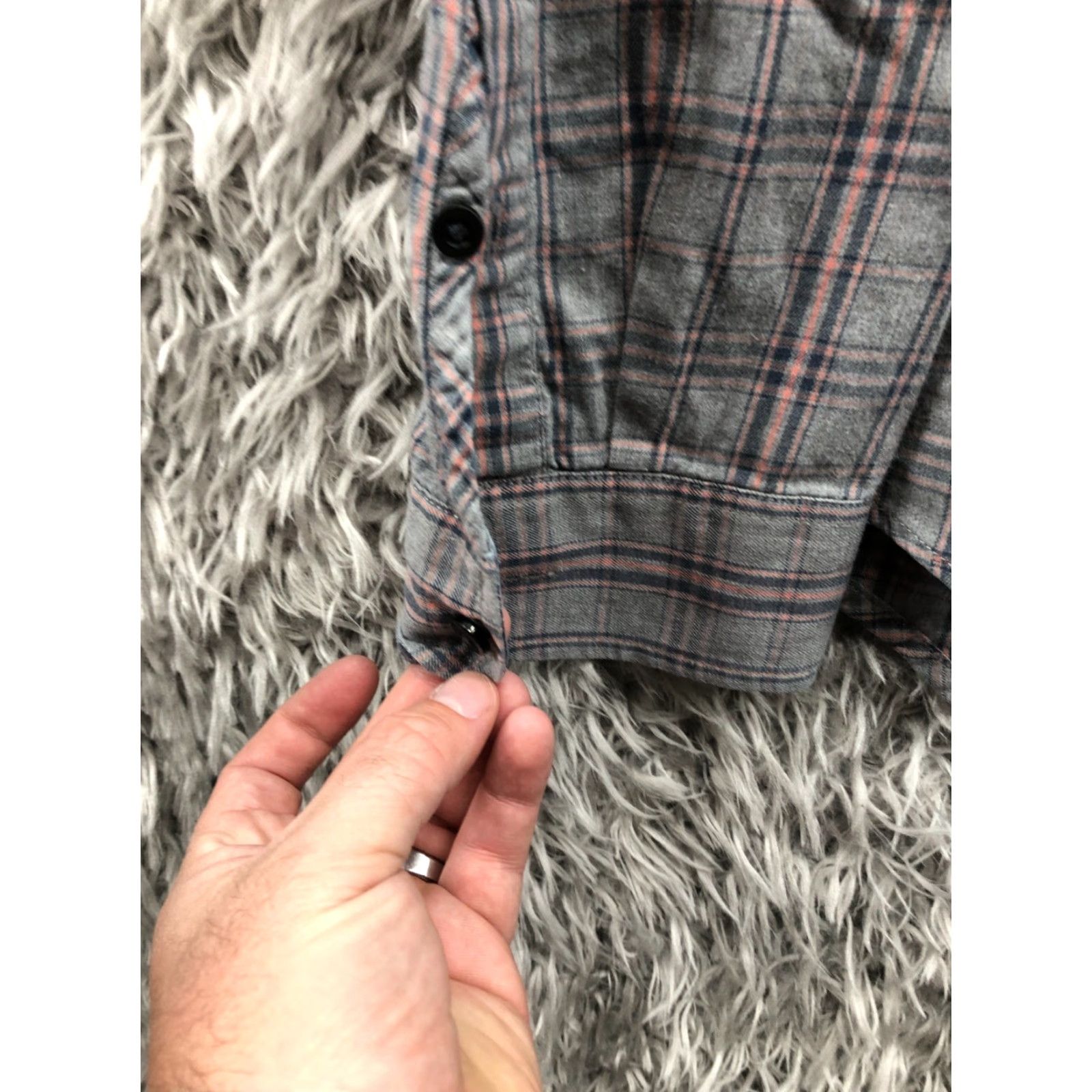 Vintage MICHAEL BASTIAN Shirt Mens XL Long Sleeve Button-Down Collar Gray Plaid Size US XL / EU 56 / 4 - 2 Thumbnail
