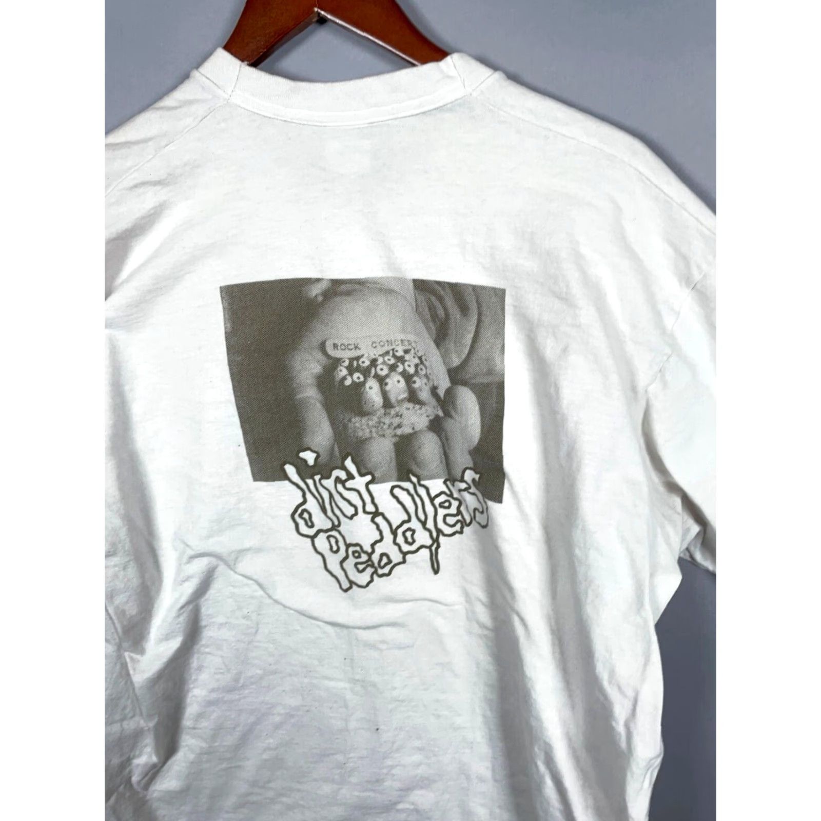 Fruit Of The Loom VINTAGE Dirt Peddlers Rock Band T-Shirt Adult XL White Double-Sided 90s Retro Graphic Print Mens Size US XL / EU 56 / 4 - 7 Thumbnail