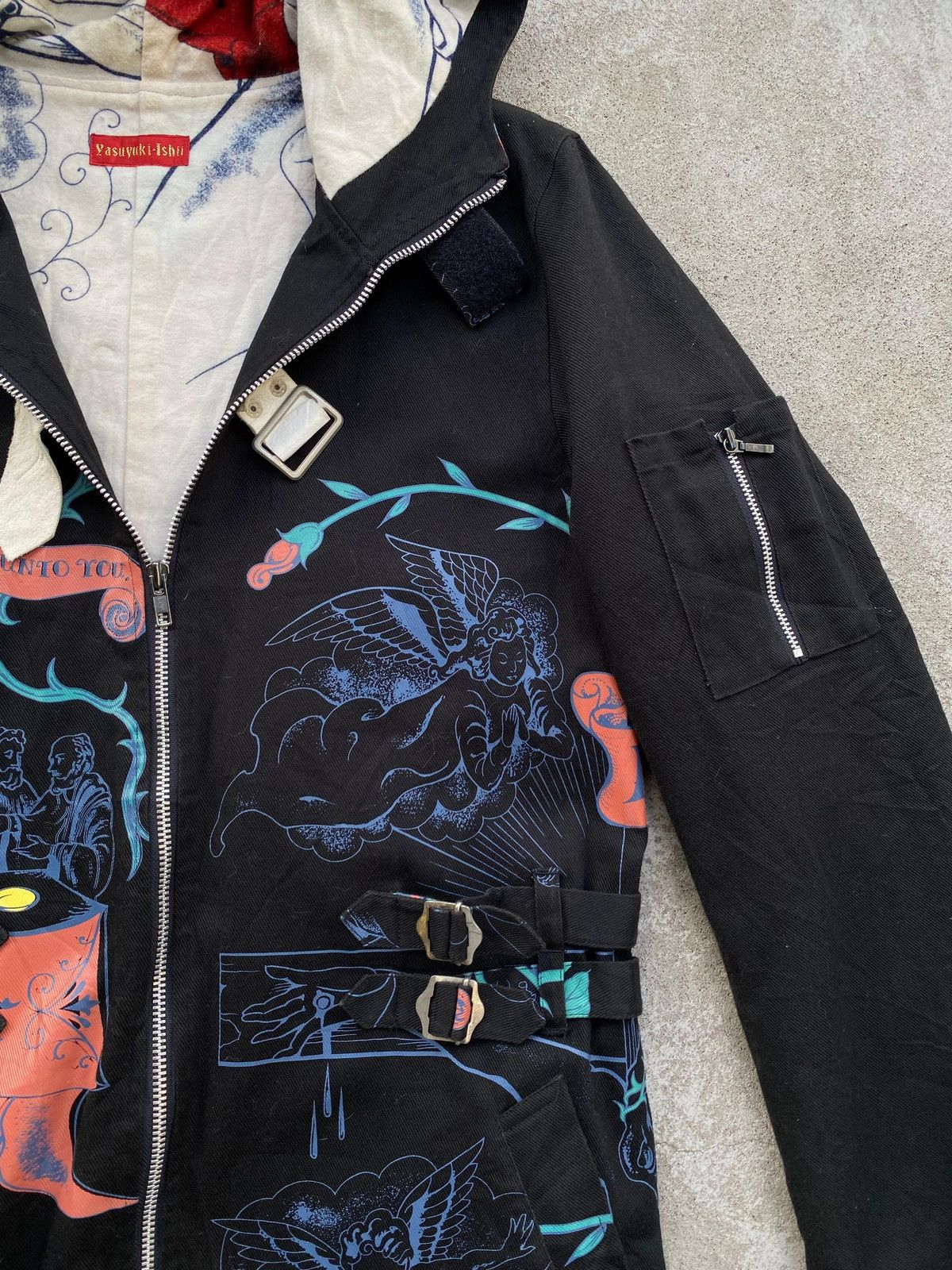 Yasuyuki Ishii ❤️‍🔥Very Rare❤️‍🔥Archived Yasuyuki Ishii Jacket Long Hoodie Size US L / EU 52-54 / 3 - 7 Thumbnail