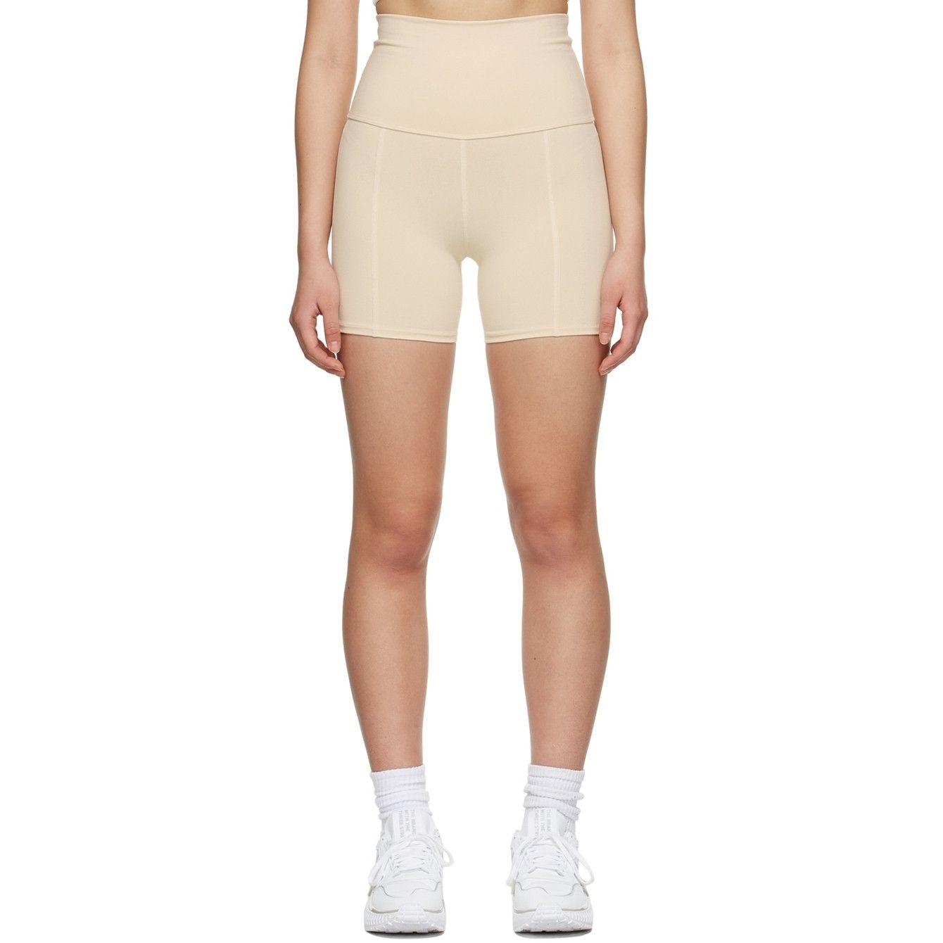 Live The Process Live the Process Geometric Biker Shorts, Pale Pink XS Size 26" / US 2 / IT 38 - 1 Thumbnail