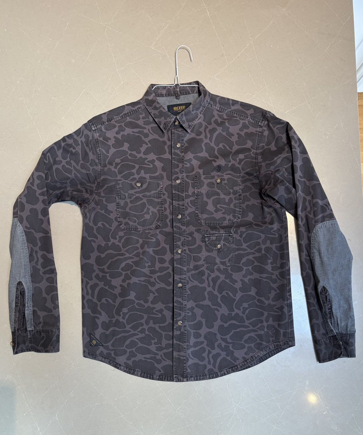 10 Deep Vintage 10.Deep 2005 Camo Workshirt Deadstock Large Rare Size US L / EU 52-54 / 3 - 1 Thumbnail