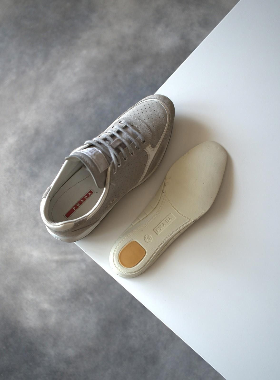 Prada 2005 Prada Suede Low Top Sneakers Women Size 8.5 Size US 8.5 / IT 38.5 - 12 Thumbnail