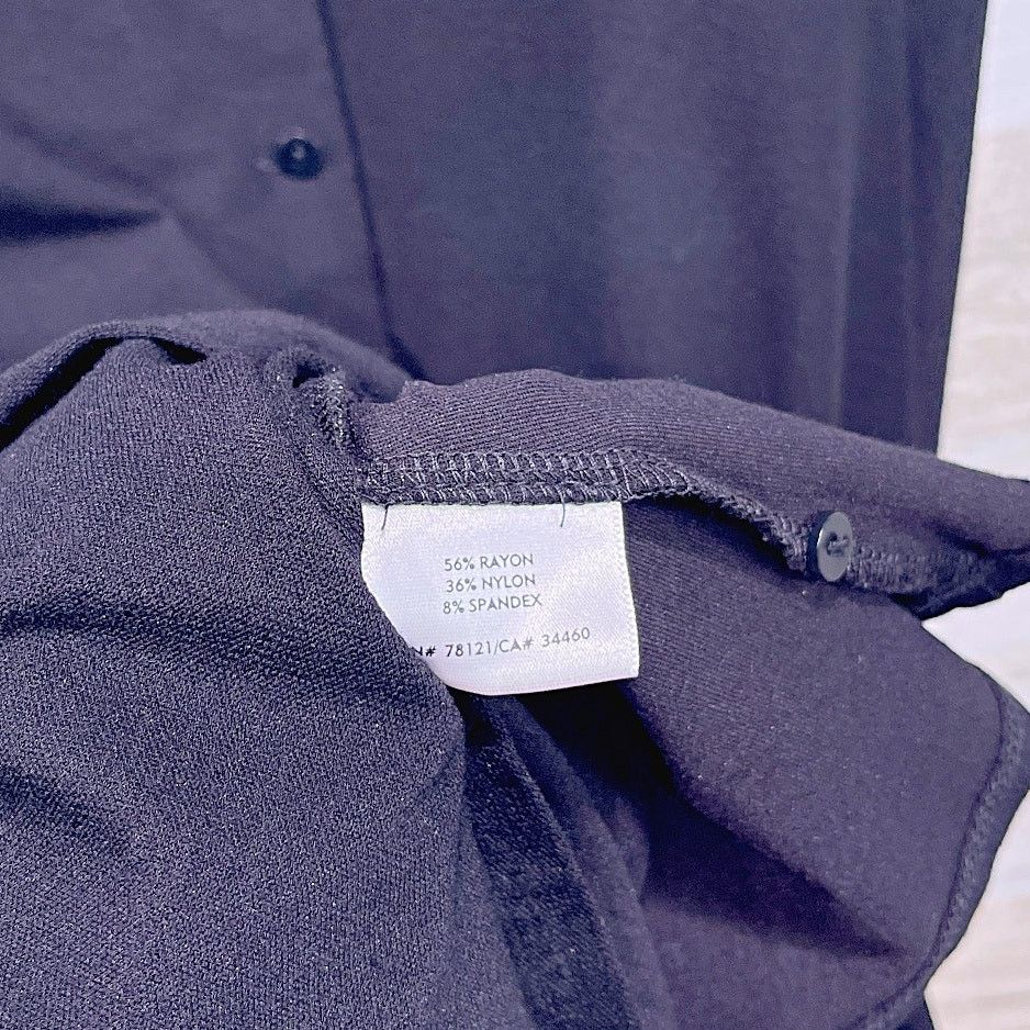 Eileen Fisher EILEEN FISHER Button Down Shirtdress Black Womens Medium Size M / US 6-8 / IT 42-44 - 6 Thumbnail