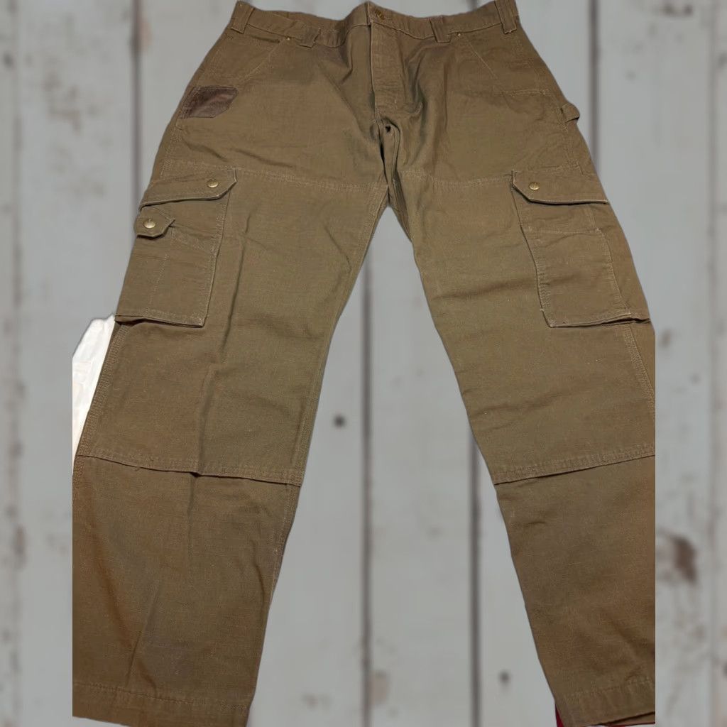 Carhartt Carhartt Pants Mens 40x30 Cotton Canvas Relaxed Fit Cargo Ripstop Workwear Green Size US 40 / EU 56 - 1 Thumbnail
