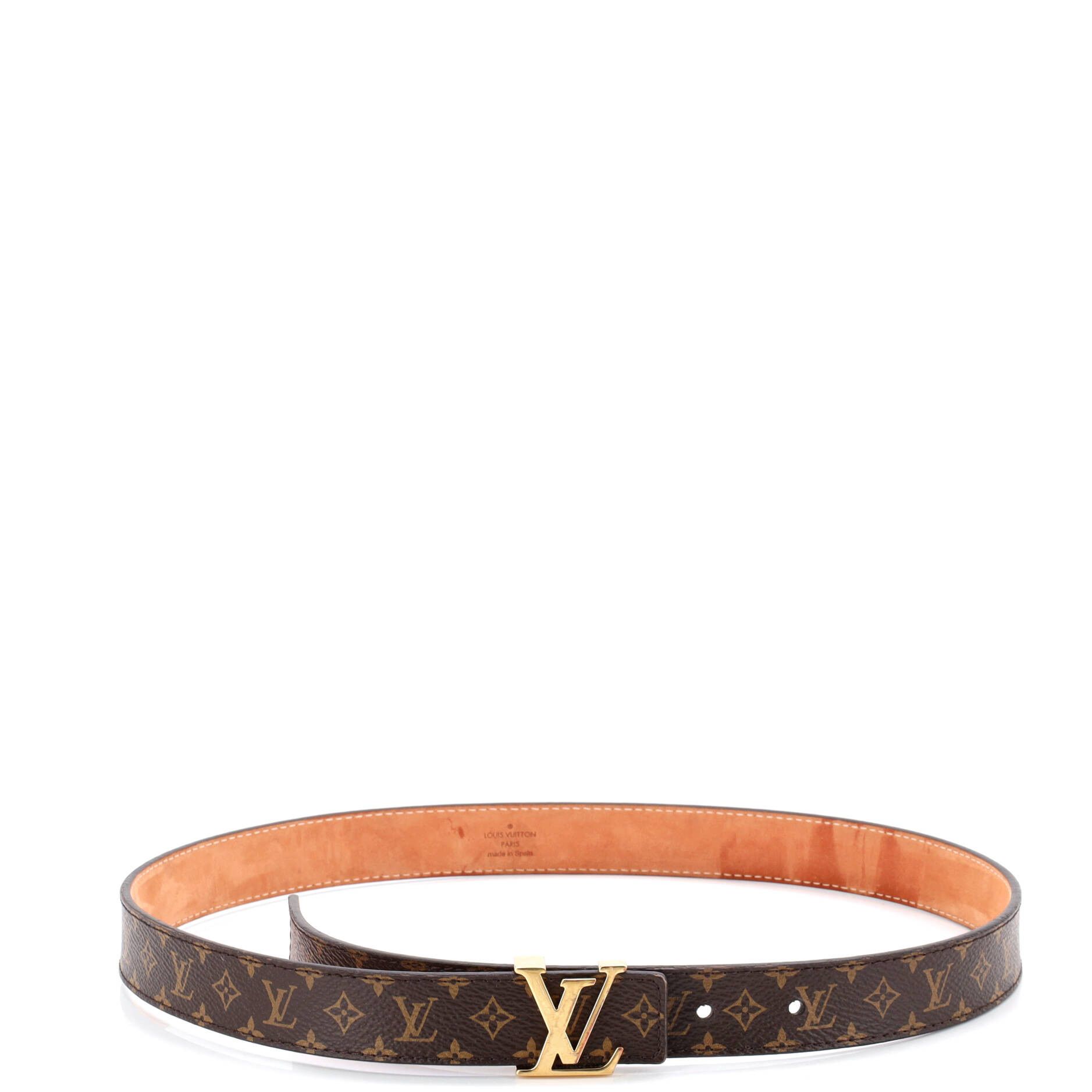 Louis Vuitton LV Initiales Belt Monogram Canvas Thin Size ONE SIZE - 1 Thumbnail