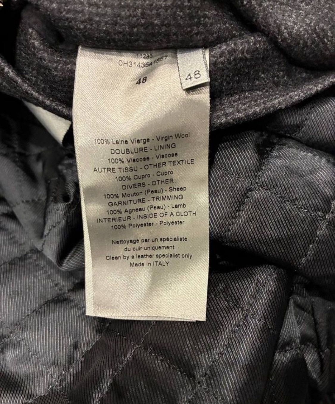 Dior Dior Homme Wool Leather Detail Bomber Jacket Size US M / EU 48-50 / 2 - 6 Thumbnail