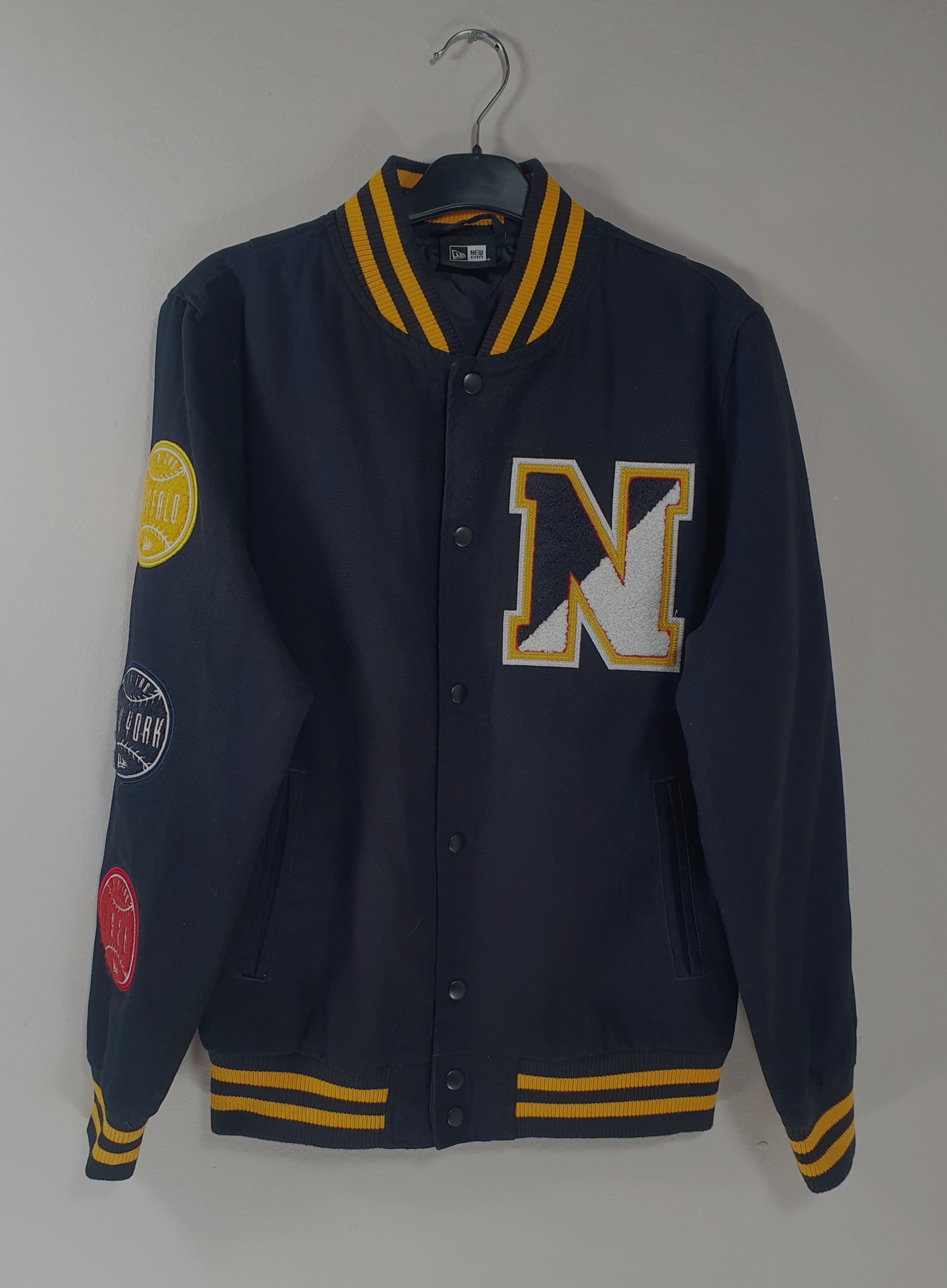 New Era Heritage Patch Navy Varsity Jacket Size US S / EU 44-46 / 1 - 1 Thumbnail