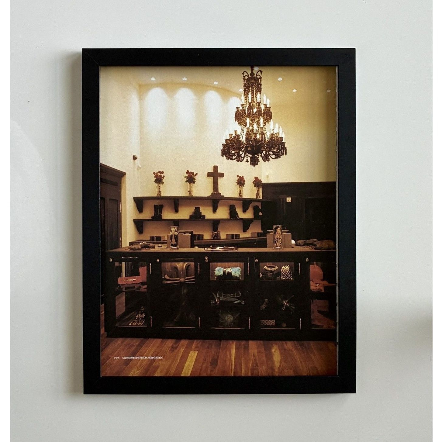Chrome Hearts × Japanese Brand × Vintage Chrome Hearts light & crosses photo Poster framed 9x11 Size ONE SIZE - 1 Thumbnail