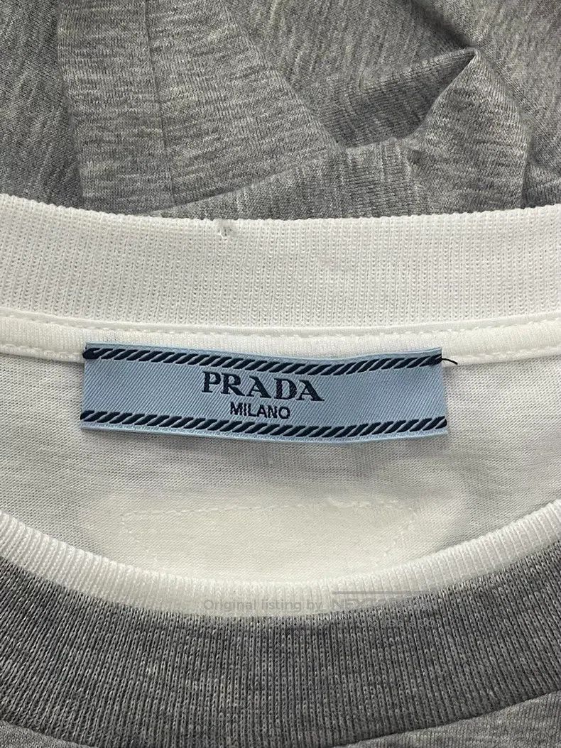 Prada Prada Gray stitched white fake two pieces Size M / US 6-8 / IT 42-44 - 4 Thumbnail