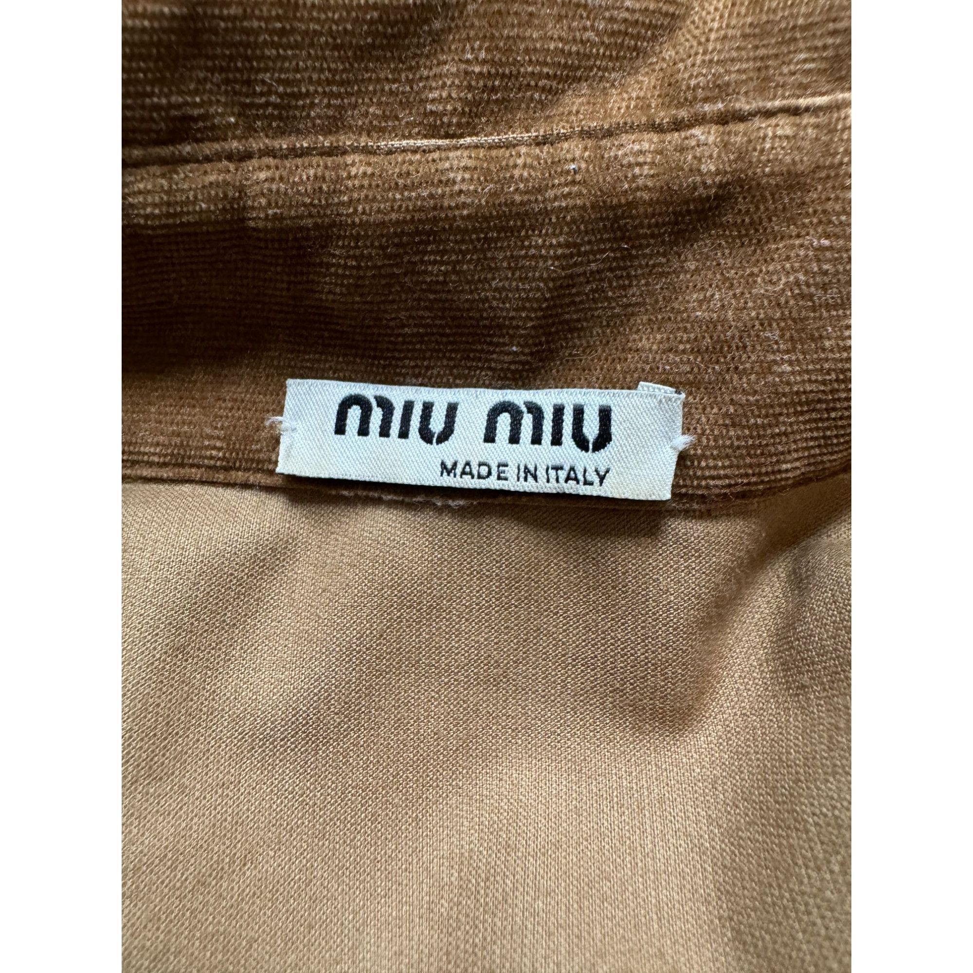 Miu Miu Brown Corduroy Overshirt Size S / US 4 / IT 40 - 5 Thumbnail