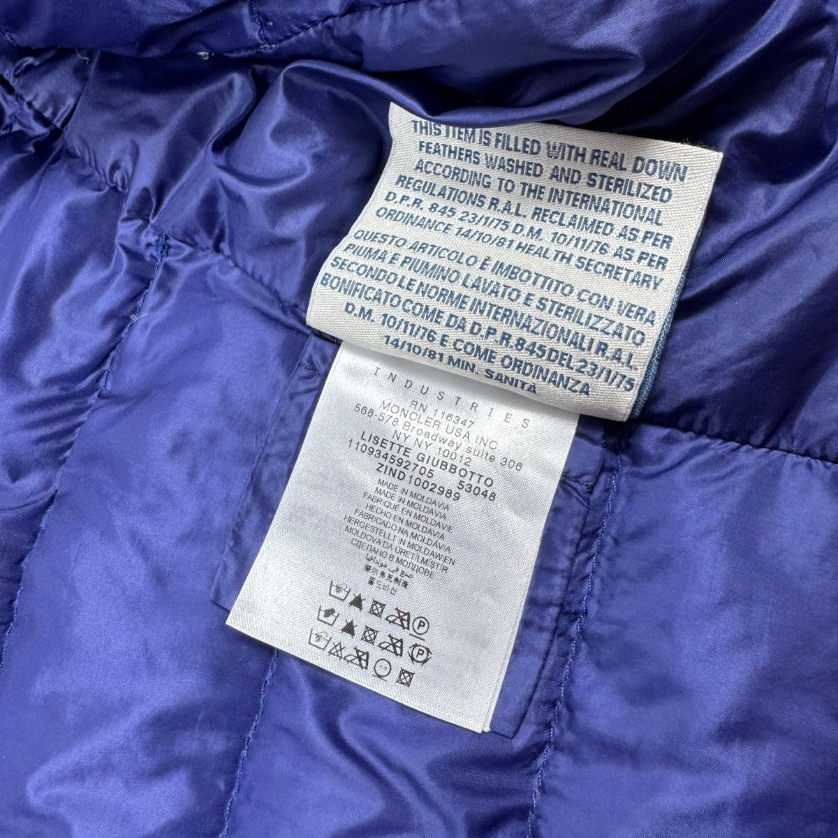 Moncler Women`s Moncler Lisette Ultralight Puffer Blue Jacket Size 1 Size S / US 4 / IT 40 - 18 Thumbnail