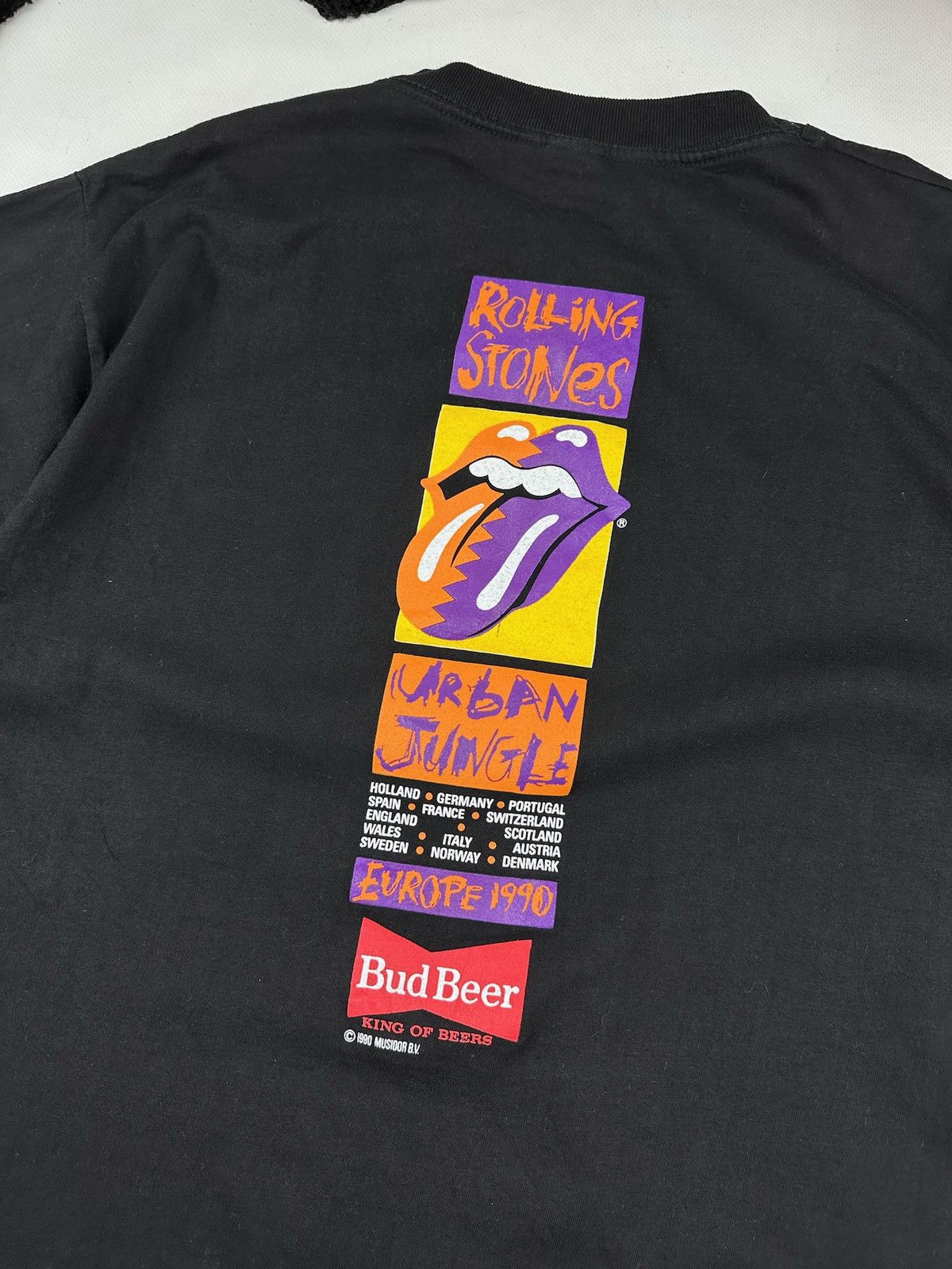 Hanes × The Rolling Stones × Vintage Vintage Rolling Stones tShirt Tour 1990 tee Size US M / EU 48-50 / 2 - 7 Thumbnail