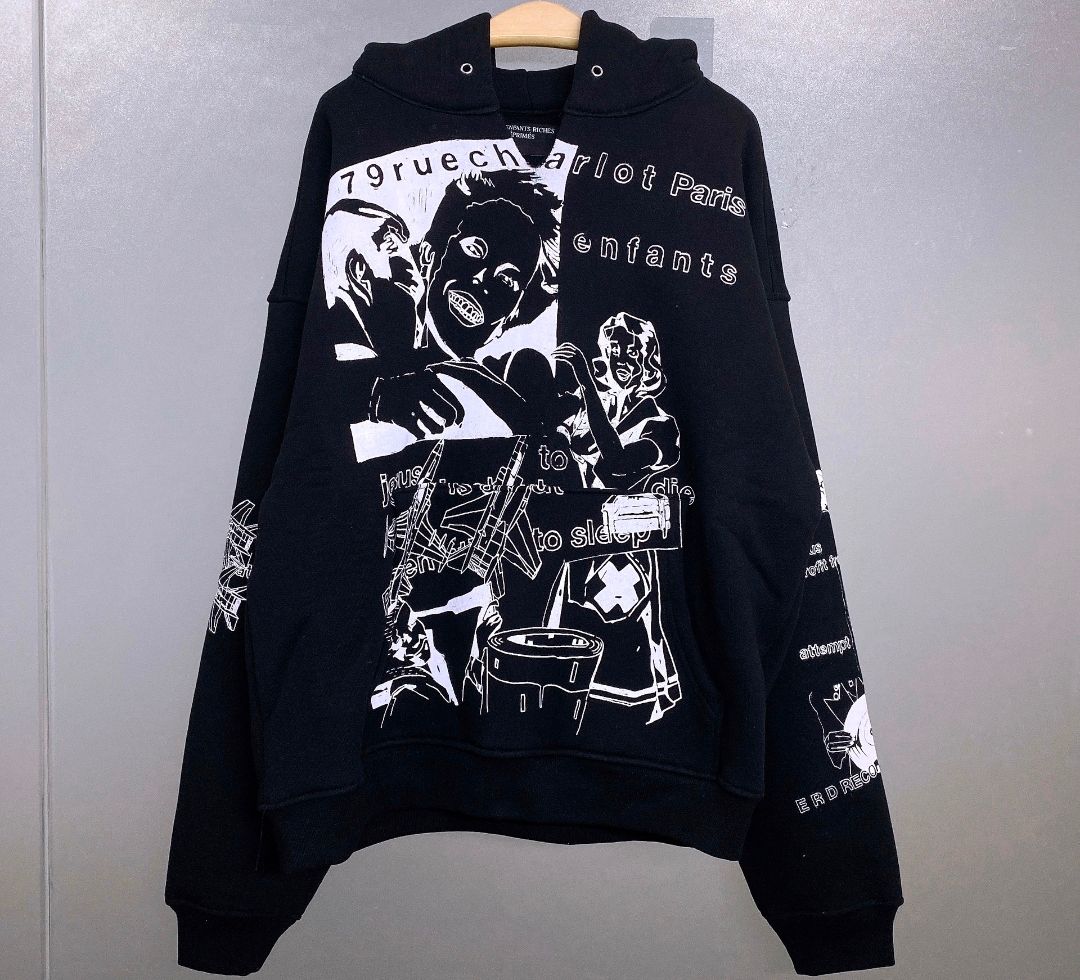 Pre-owned Enfants Riches Deprimes Absence That Dominates Hoodie In Black