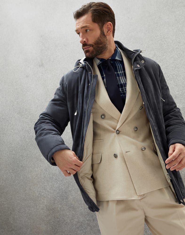 Brunello Cucinelli Jacket in Dark Blue Size US L / EU 52-54 / 3 - 2 Thumbnail