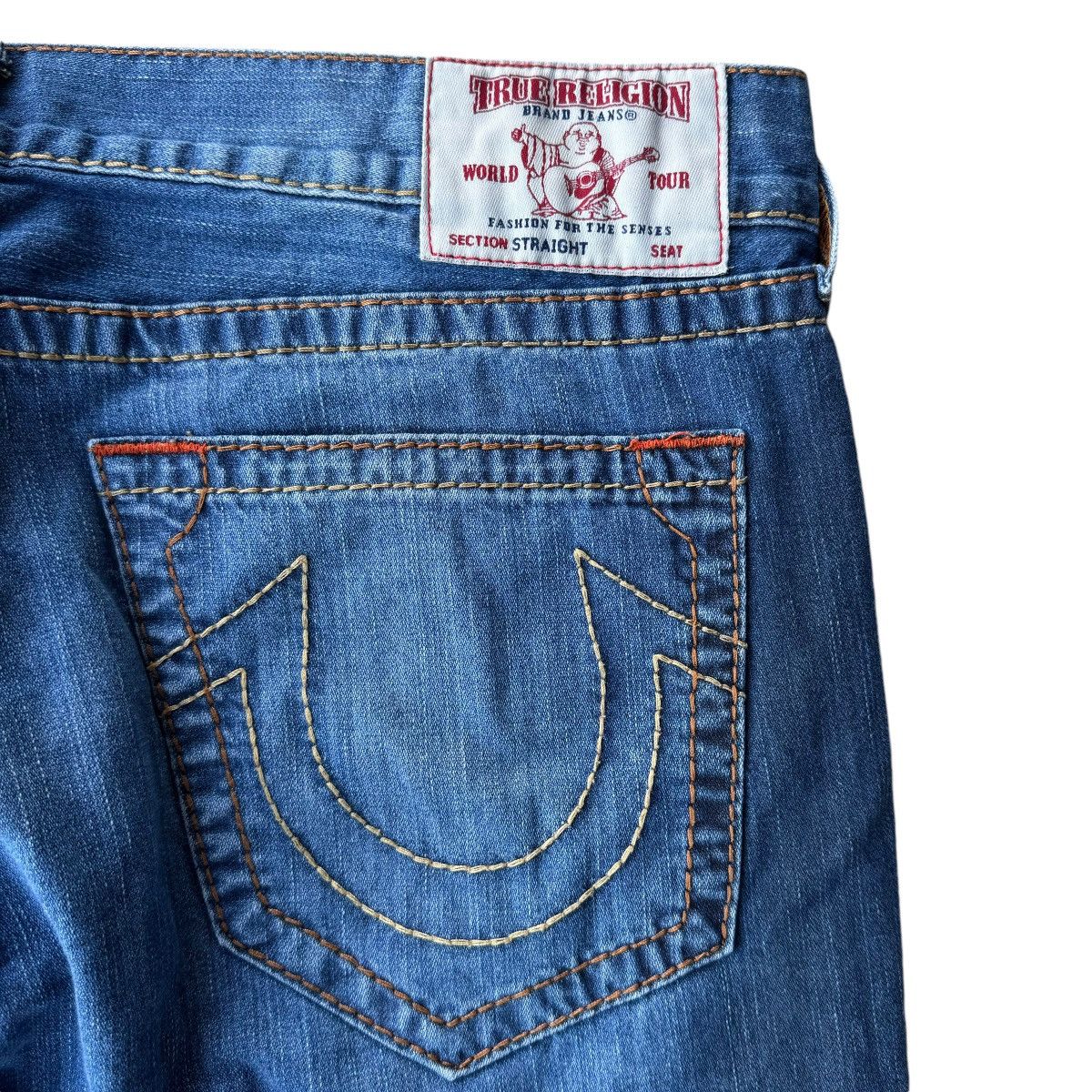 True Religion × Vintage TRUE RELIGION RICKY BIG T STRAIGHT JEANS DENIM VINTAGE Size US 38 / EU 54 - 3 Thumbnail