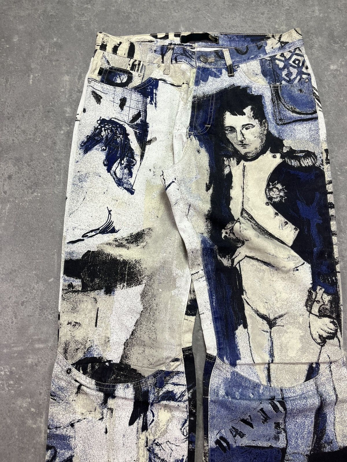 Just Cavalli 00s Just Cavalli Napoleon Parody Cropped Jeans 30 31 Size US 31 - 3 Thumbnail
