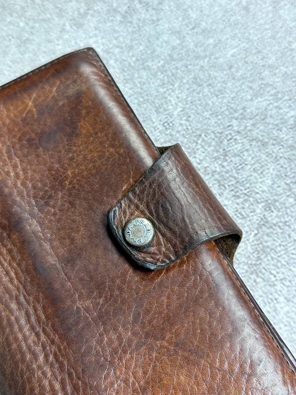 Prada VINTAGE PRADA GENUINE LEATHER ARCHIVAL CLUTCH WALLET RARE Size ONE SIZE - 7 Thumbnail