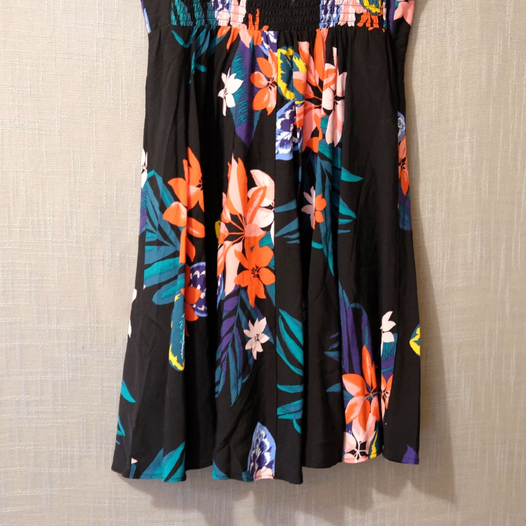 Old Navy Old Navy Floral Sundress Fit Flare Black Summer Womens S #A-36 Nwot! Size S / US 4 / IT 40 - 6 Thumbnail