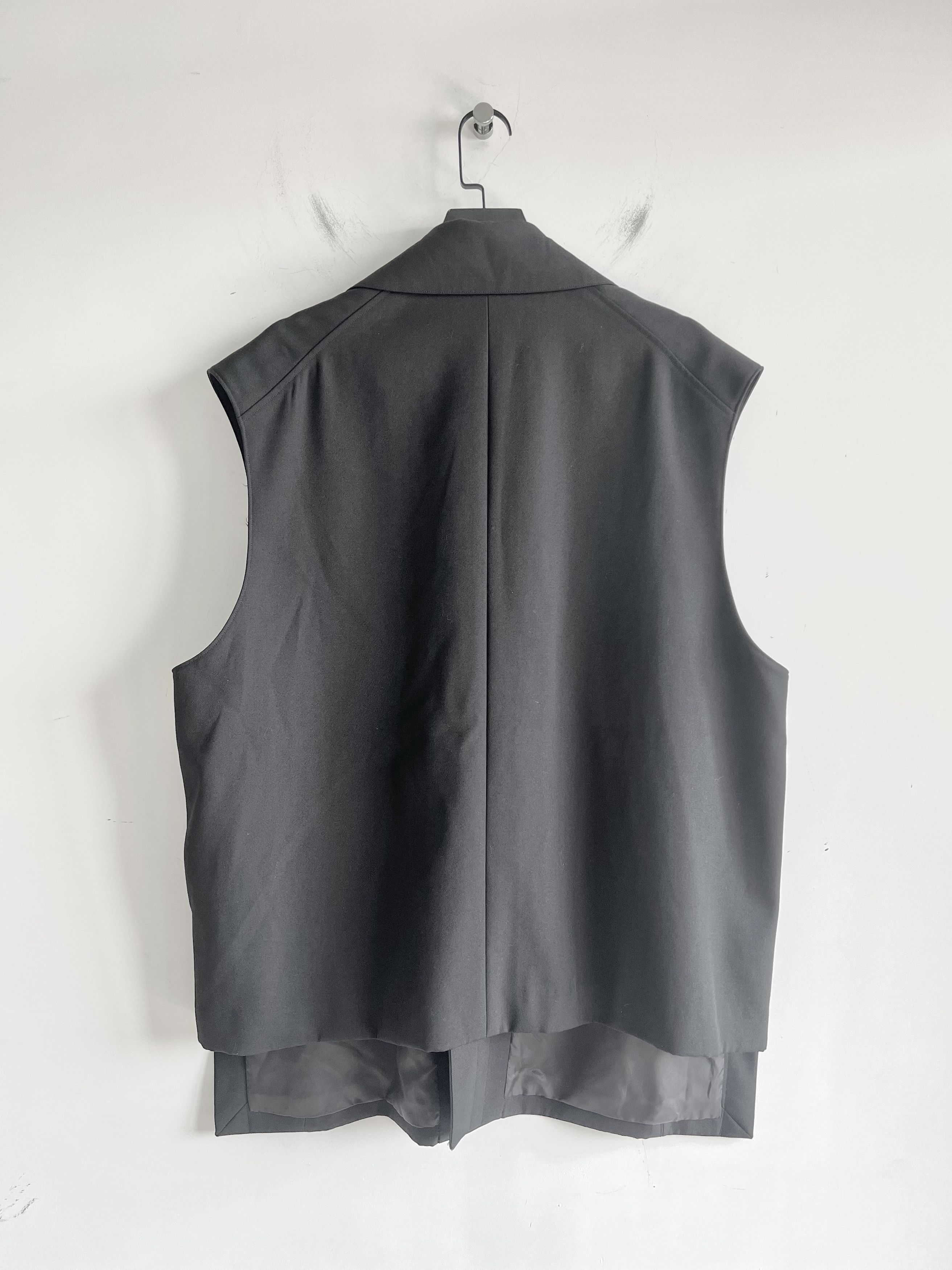 Other Sublations - HEAVY WOOL GABARDINE PRISONER VEST Size US XL / EU 56 / 4 - 4 Thumbnail