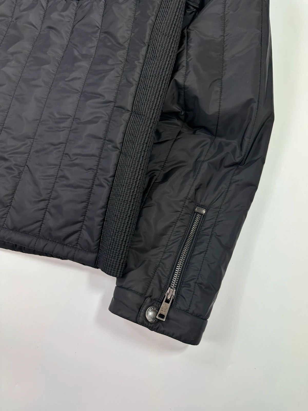 Prada Prada Milano Black Padded Quilted Nylon Jacket Ribbed Side Size US M / EU 48-50 / 2 - 5 Thumbnail