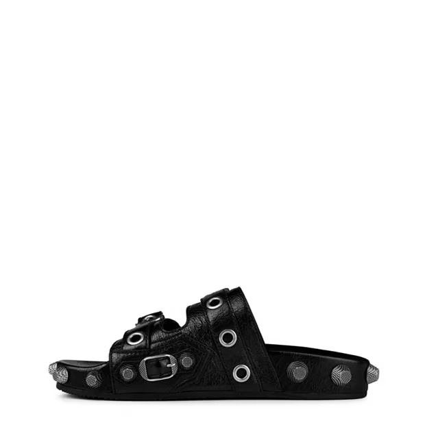Balenciaga o1g2r1mq0924 Cagole Sandal in Black Size US 6 / IT 36 - 2 Thumbnail
