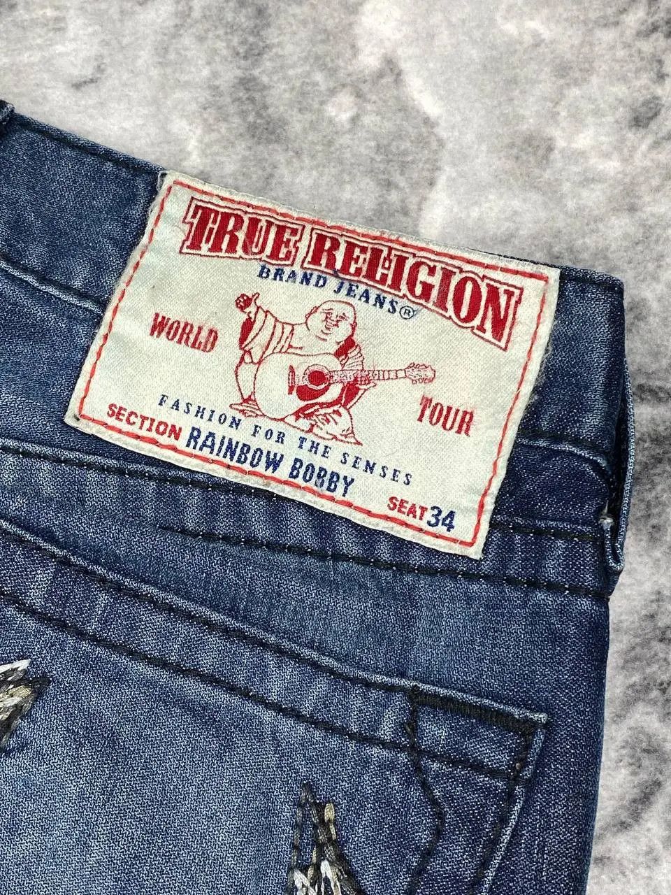 True Religion Vintage True Religion Rainbow Bobby Denim Baggy Jeans Y2K Size US 34 / EU 50 - 11 Thumbnail