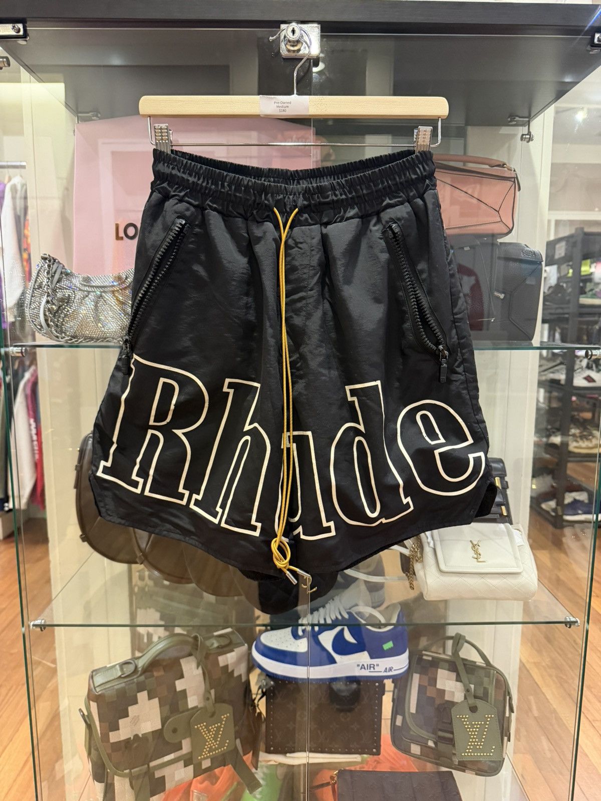 Rhude Rhude Black Track Shorts Size US 30 / EU 46 - 1 Thumbnail