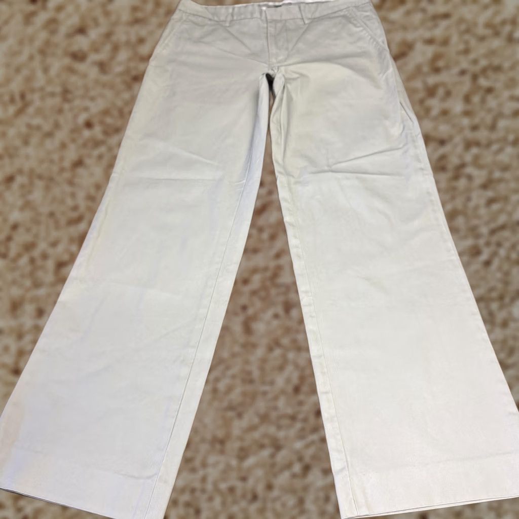 Armani Exchange Armani Exchange Pants Mens 33x30 Khaki Beige Chino Flat Front Straight Casual Size US 33 - 1 Thumbnail