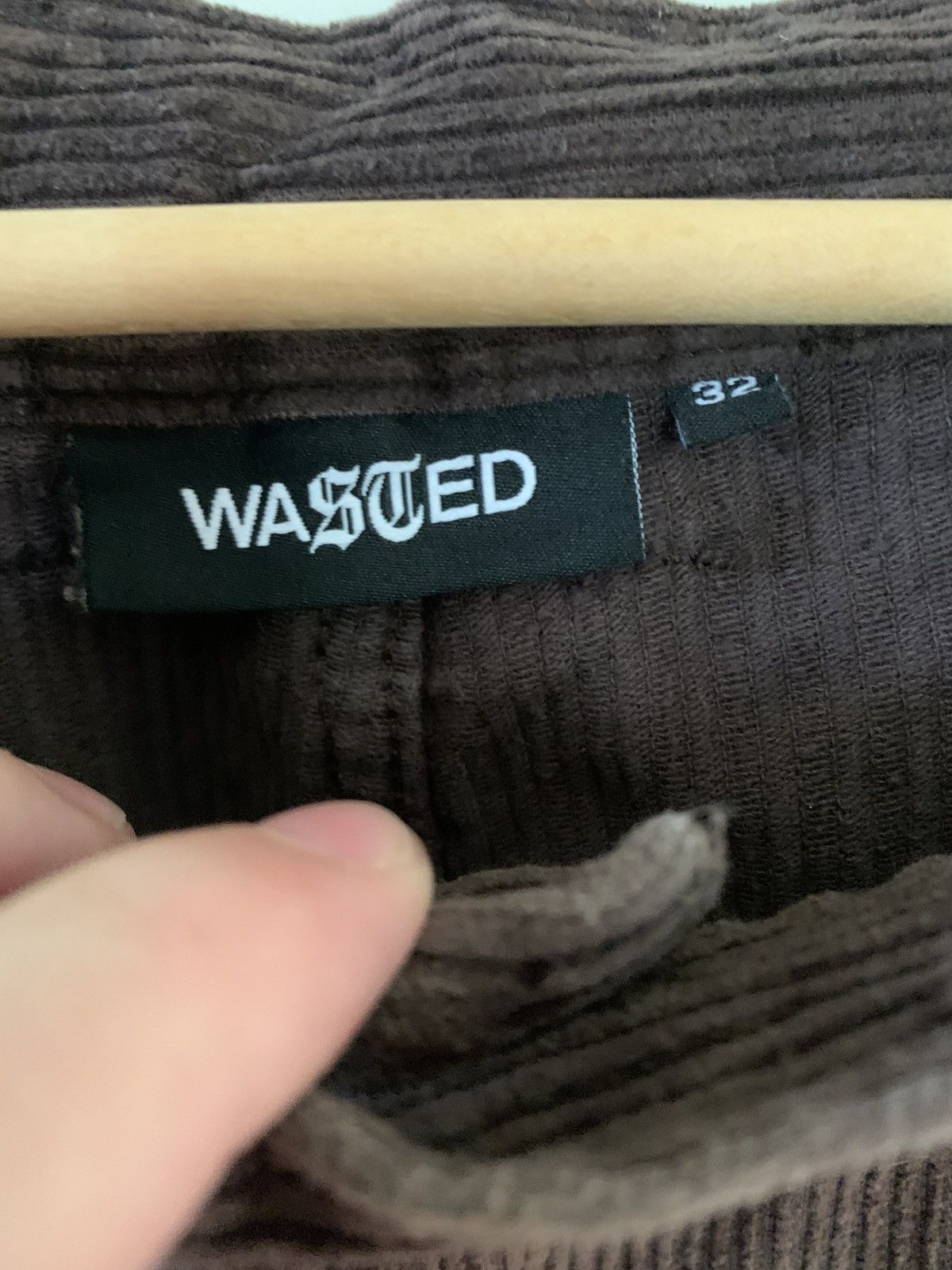 Wasted Paris Brown corduroy pants by french 🇫🇷brand (wasted paris) Size US 32 / EU 48 - 4 Thumbnail