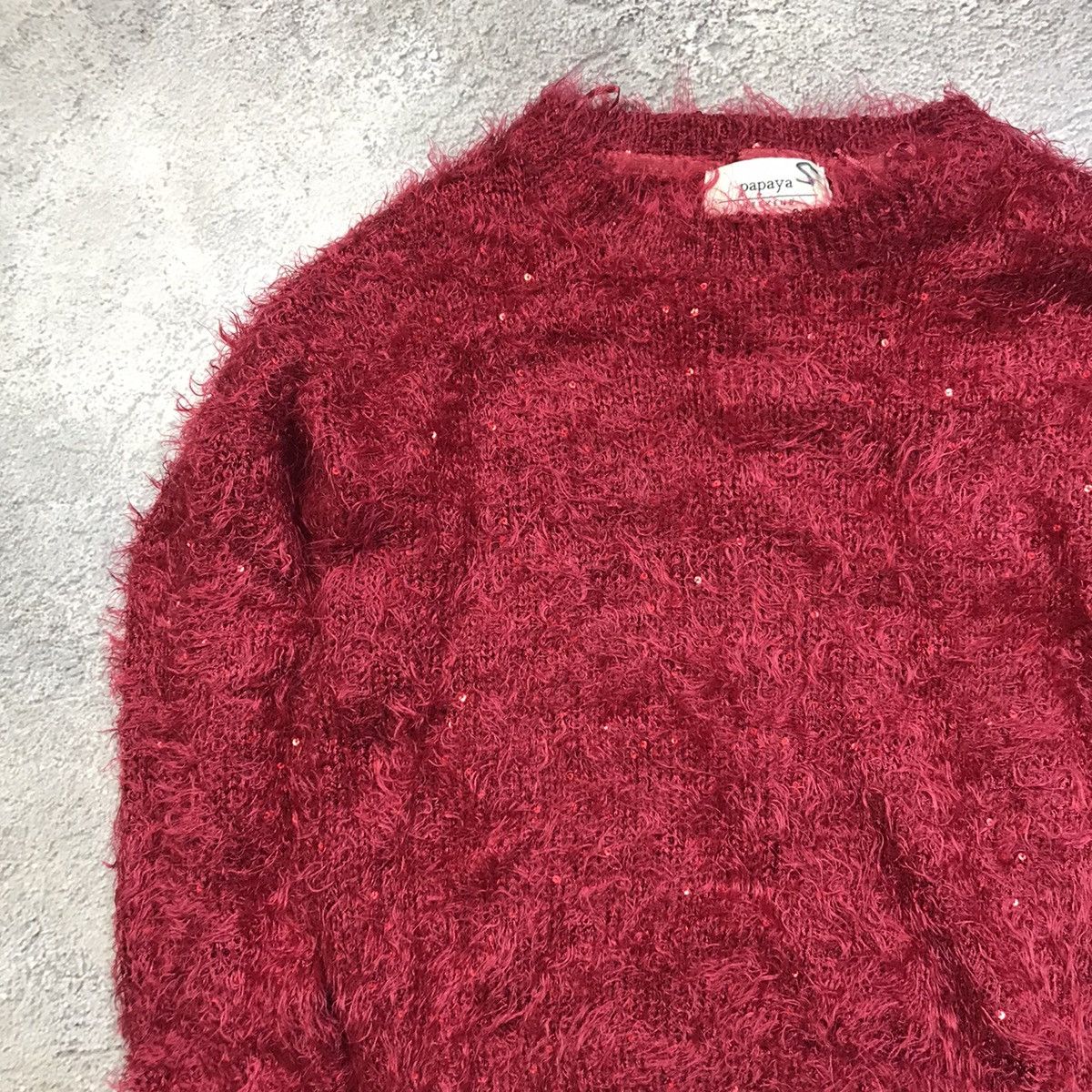 Vintage Vintage Y2K Mohair Oversized Sweater Grunge 90s Knit Faded M Size M / US 6-8 / IT 42-44 - 2 Thumbnail