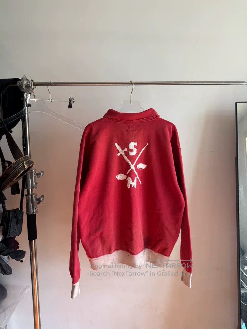 Saint Michael Saint Michael Old Zipper Sweater Made of Red Size US XL / EU 56 / 4 - 2 Thumbnail