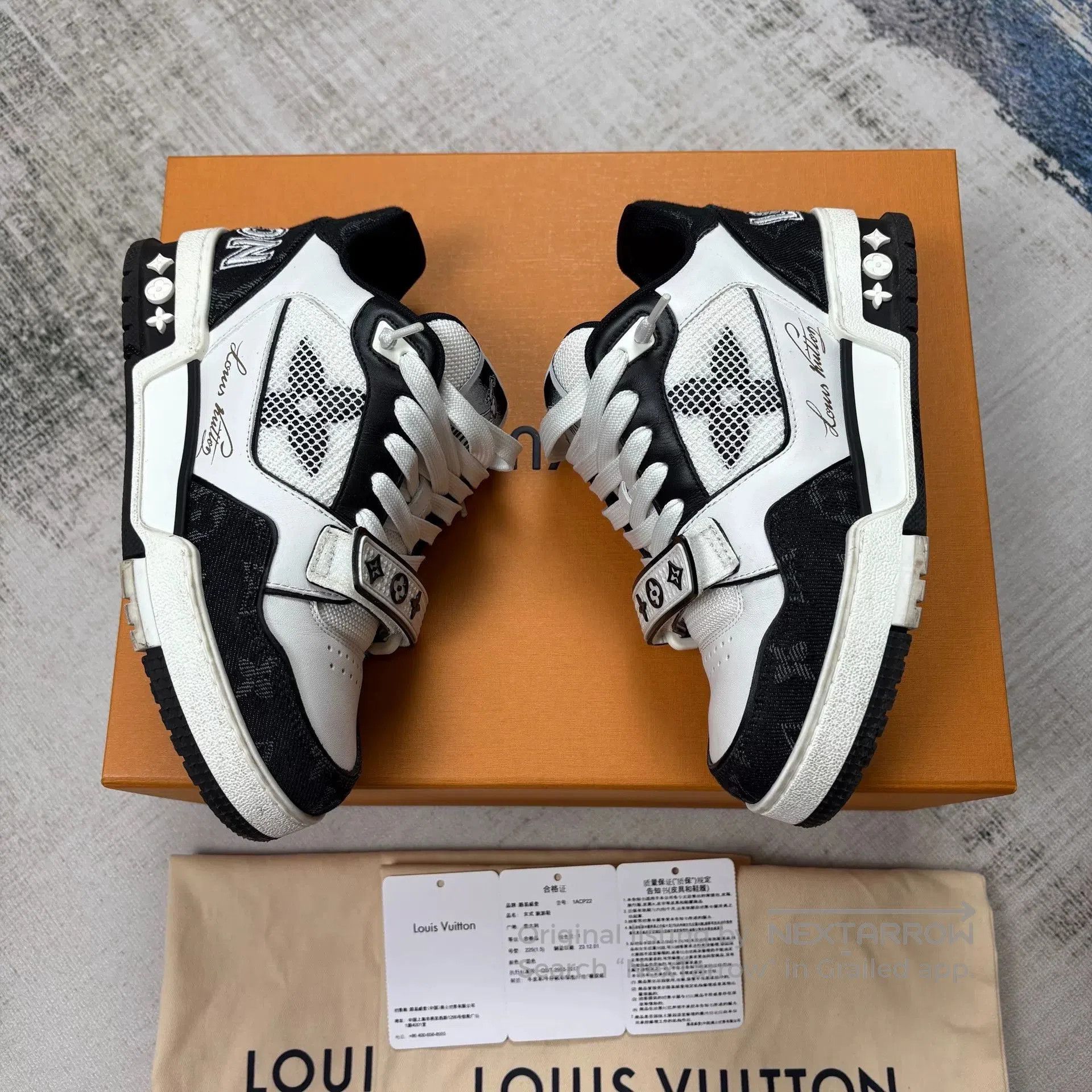 Louis Vuitton Louis Vuitton LV Trainer Women's Mid. Size US 4.5 / IT 34.5 - 3 Thumbnail
