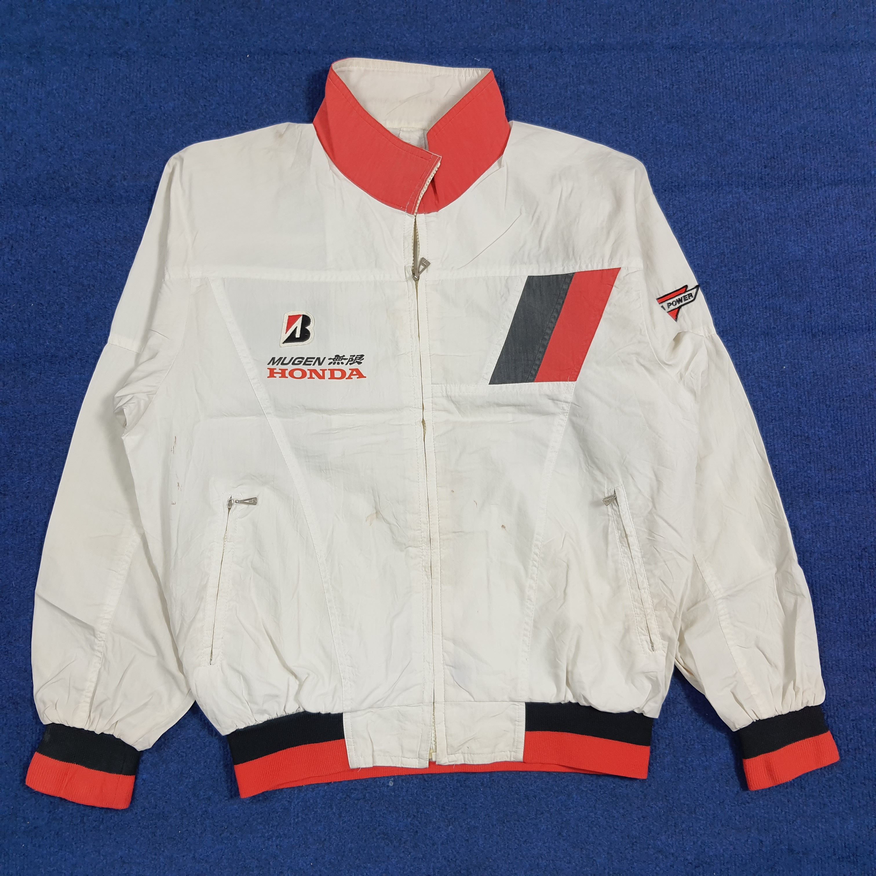 Japanese Brand Vintage Bridgestone Custom Mugen Honda Logo Jacket C282N10 Size US M / EU 48-50 / 2 - 3 Thumbnail