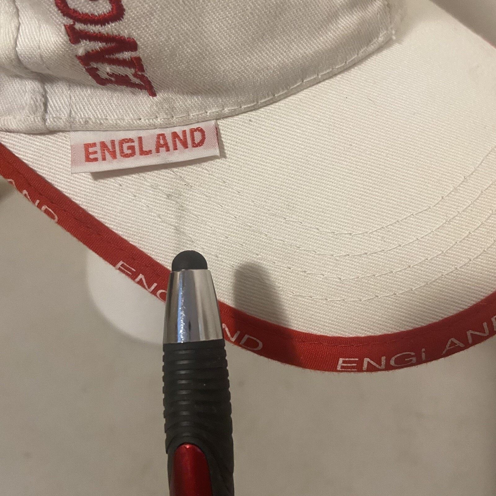 Other Biking Hat White England Flag Adjustable Ball Cap Travel Size ONE SIZE - 9 Thumbnail