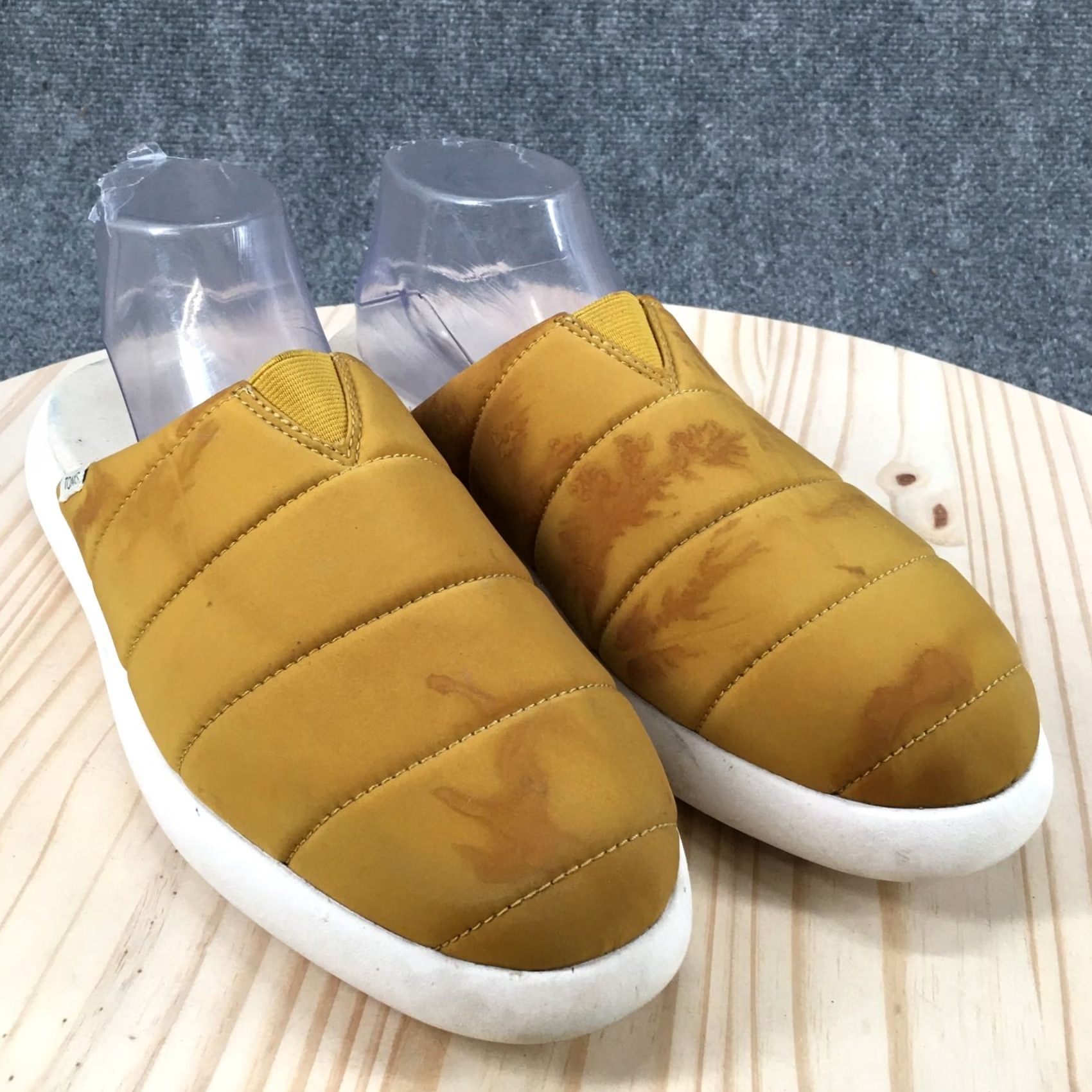 Toms TOMS Sandals Womens 11 Alpargata Mallow Slip On Mules Yellow Mustard Size US 11 / IT 41 - 3 Thumbnail