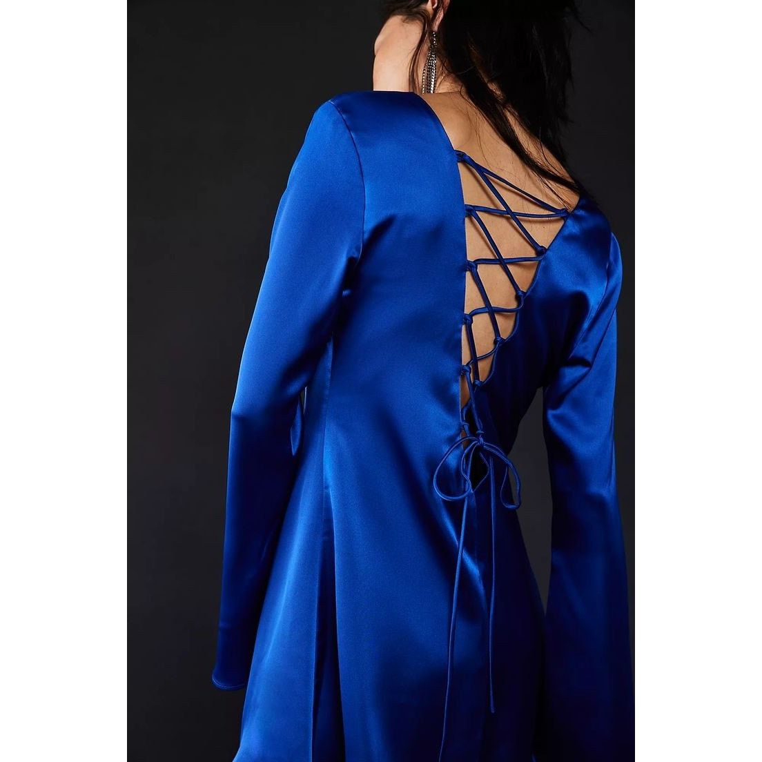 Free People NWT Free People DELFI Amber Mini Shift Dress $368 SMALL Blue Size S / US 4 / IT 40 - 2 Thumbnail