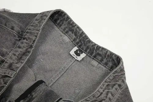 Vintage Lightning Splicing Baggy Jeans Size US 33 - 3 Thumbnail